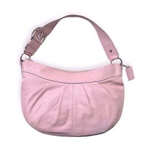 Coach Pink Leather Hobo Bag